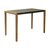 Faux Concrete And Solid Wood Outdoor Bar Table