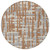 Round Striped Washable Indoor Outdoor Area Rug