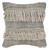 20" Off-White and Black Cotton Throw Pillow