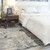 2' X 4' Gray and Ivory Abstract Power Loom Area Rug