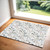 3' X 5' Green and Ivory Floral Power Loom Washable Non Skid Area Rug