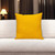 20" Yellow Cotton Throw Pillow With Texture