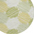 Round Geometric Washable Indoor Outdoor Area Rug