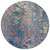 Round Abstract Washable Indoor Outdoor Area Rug
