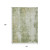 10' X 14' Sage And Ivory Abstract Washable Indoor Outdoor Area Rug