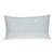14" X 24" Brown and White Cotton Lumbar Throw Pillow with Embroidery