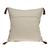 20" Red and Black Cotton Throw Pillow with Tassels