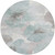 Sage Round Floral Washable Indoor Outdoor Area Rug