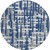 Round Striped Washable Indoor Outdoor Area Rug
