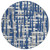 Round Striped Washable Indoor Outdoor Area Rug
