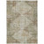 10' X 14' Fern Green And Beige Geometric Washable Indoor Outdoor Area Rug