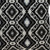 Jet Black And White Geo Throw Pillow