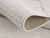 6' Runner Gray and Ivory Geometric Runner Rug