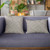 Plutus Blue Triangles Abstract Luxury Throw Pillow