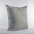 Plutus Blue Triangles Abstract Luxury Throw Pillow