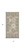 2' X 4' Green and Ivory Ogee Power Loom Distressed Area Rug