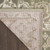 2' X 4' Green and Ivory Ogee Power Loom Distressed Area Rug