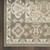 2' X 4' Green and Ivory Ogee Power Loom Distressed Area Rug