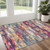 2' X 4' Blue and Ivory Abstract Area Rug