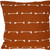 18" Terra Cotta Striped Cotton Throw Pillow With Texture
