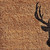 24" X 36" Natural and Black Coir Stag Welcome Outdoor Door Mat