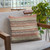 Plutus Multi-Color  Stripe Luxury Throw Pillow