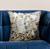Plutus Craven Dust Gold, Gray Abstract Luxury Throw Pillow