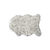 2' X 3' Gray Faux Sheepskin Shag Washable Area Rug