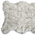 2' X 3' Gray Faux Sheepskin Shag Washable Area Rug