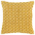 20" Yellow Cotton Throw Pillow With Texture