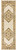 8' Runner Beige and Ivory Medallion Power Loom Distressed Runner Rug