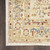 8' Runner Beige and Ivory Medallion Power Loom Distressed Runner Rug