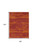 8' X 10' Red And Orange Abstract Indoor Outdoor Area Rug