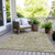 Floral Medallion Washable Indoor Outdoor Area Rug
