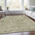 Floral Medallion Washable Indoor Outdoor Area Rug