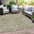 Floral Medallion Washable Indoor Outdoor Area Rug