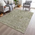 Floral Medallion Washable Indoor Outdoor Area Rug