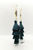 LV Again -Peacock Teal Tassel Earrings