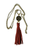 LV Again -Long Chain Cognac Tassel Necklace