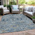 Floral Medallion Washable Indoor Outdoor Area Rug