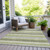 Striped Washable Indoor Outdoor Area Rug