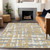 Striped Washable Indoor Outdoor Area Rug