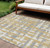 Striped Washable Indoor Outdoor Area Rug
