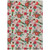 3' X 5' Beige Red Black Pink And Brown Floral Washable Indoor Outdoor Area Rug
