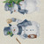 10' X 14' Ivory And Denim Blue Snowmen Washable Indoor Outdoor Area Rug