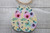 Florals on Yellow Teardrop Faux Leather Earrings