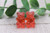 Dark Coral Gummy Bears || Stud Earrings || Hypoallergenic
