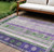 Striped Washable Indoor Outdoor Area Rug