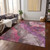 Floral Washable Indoor Outdoor Area Rug