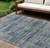 Striped Washable Indoor Outdoor Area Rug